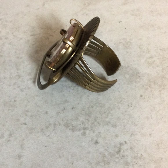 Egyptian style swirl adjustable ring - Picture 3 of 8